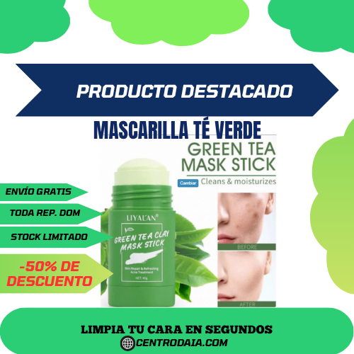 🔥 OFERTA LIMITADA: Mascarilla de Té Verde Purificante - ¡Piel Perfecta en Segundos!