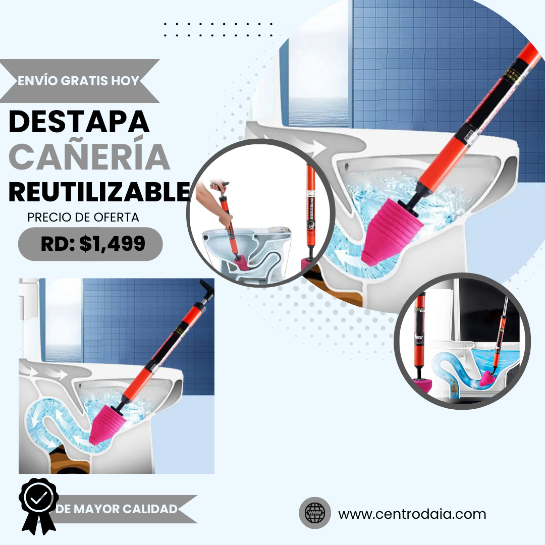 Destapa todo tipo de cañería con nuestro nuevo producto