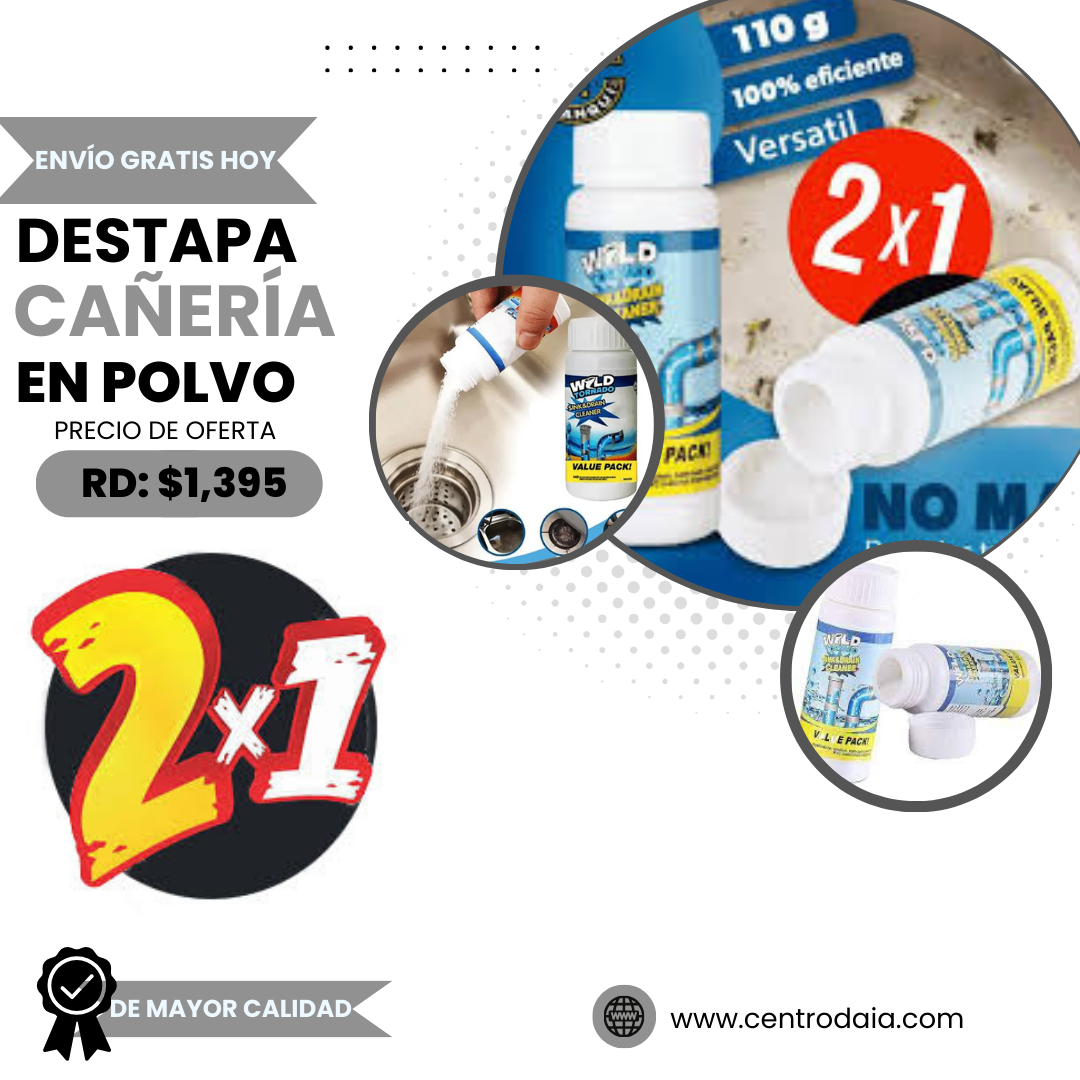 🎁2X1🎁 DESTAPA TUBERÍA INSTANTÁNEA✨