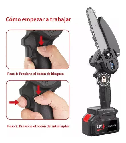 ¡Corta sin esfuerzo ya! con nuestra mini motosierra portátil