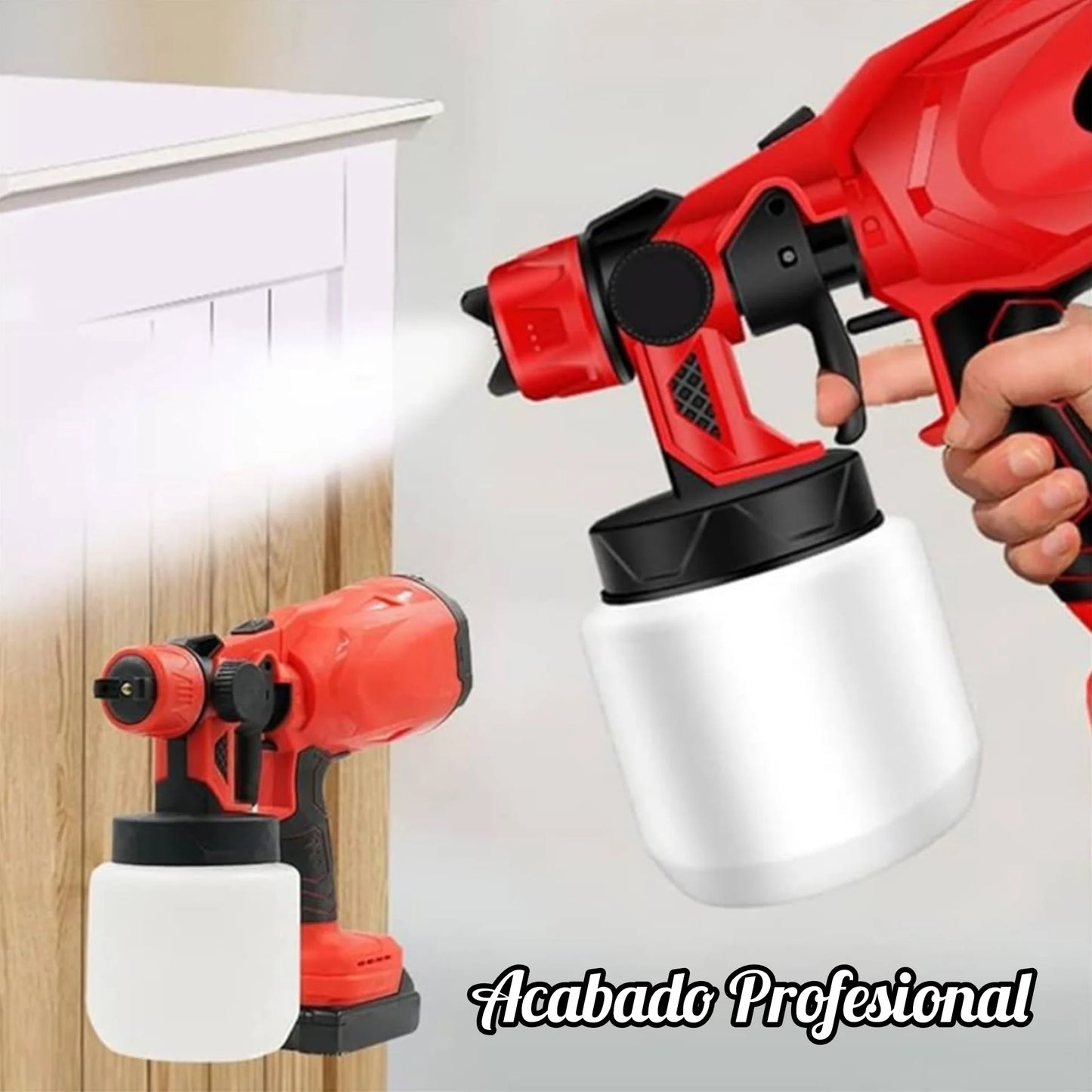 Pistola de Pintura 2 baterías Inalámbrica 48V